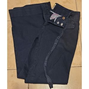 Vintage Anthropologie Elevenses Navy Pants